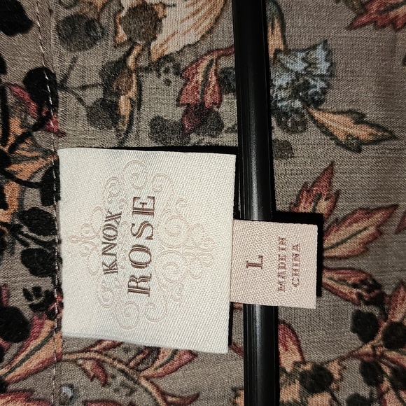 Knox Rose Boho two-piece sheer dress.  Sz Large - Picture 4 of 6